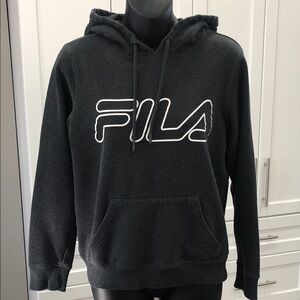 Fila Charcoal Grey Hooded Sweatshirt – Women’s Size Small